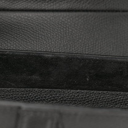 Christian Dior Grained Calfskin Saddle Bag Black 11 of 11