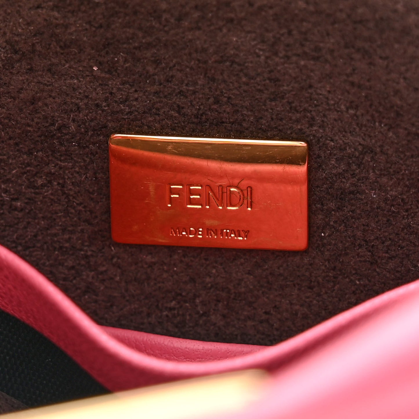 Shiny Nappa Micro Peekaboo Iconic Satchel Rosa Fluo