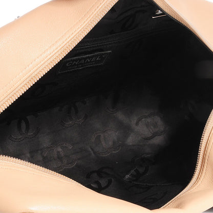 Chanel Calfskin Quilted Large Cambon Bowler Beige Black 5 of 7