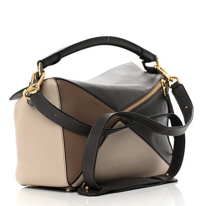 Loewe Calfskin Medium Puzzle Bag Brown Dark Taupe 3 of 12