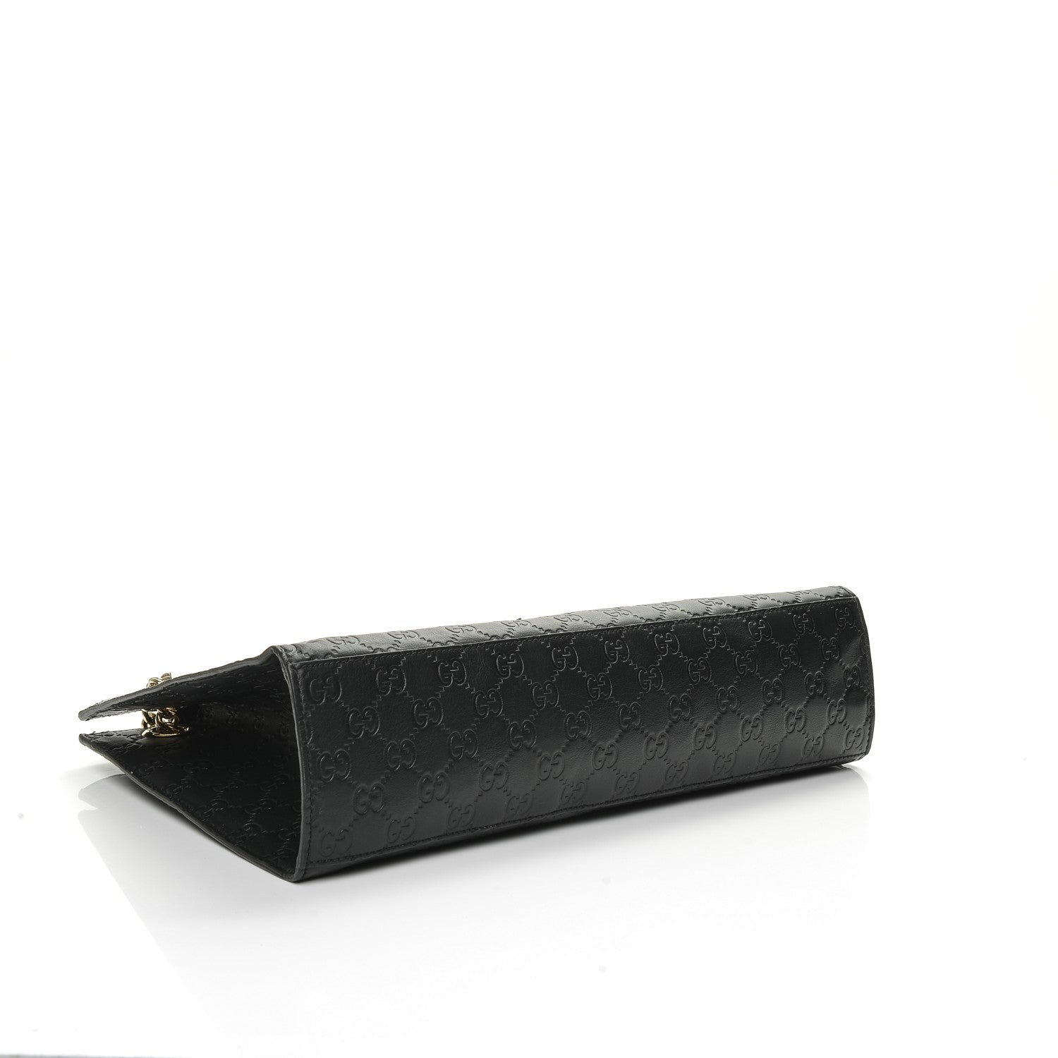 Gucci Guccissima Large Emily Chain Shoulder Bag Black 4 of 6