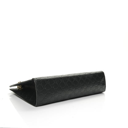 Gucci Guccissima Large Emily Chain Shoulder Bag Black 4 of 6