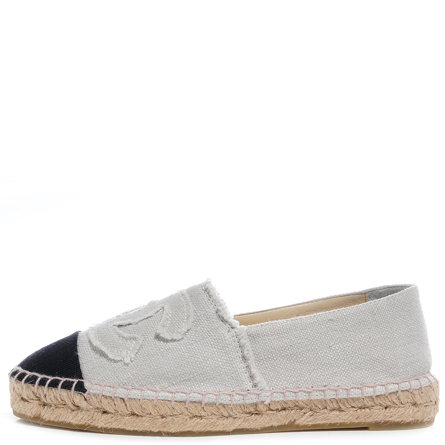 Toile Espadrilles Beige Black 37