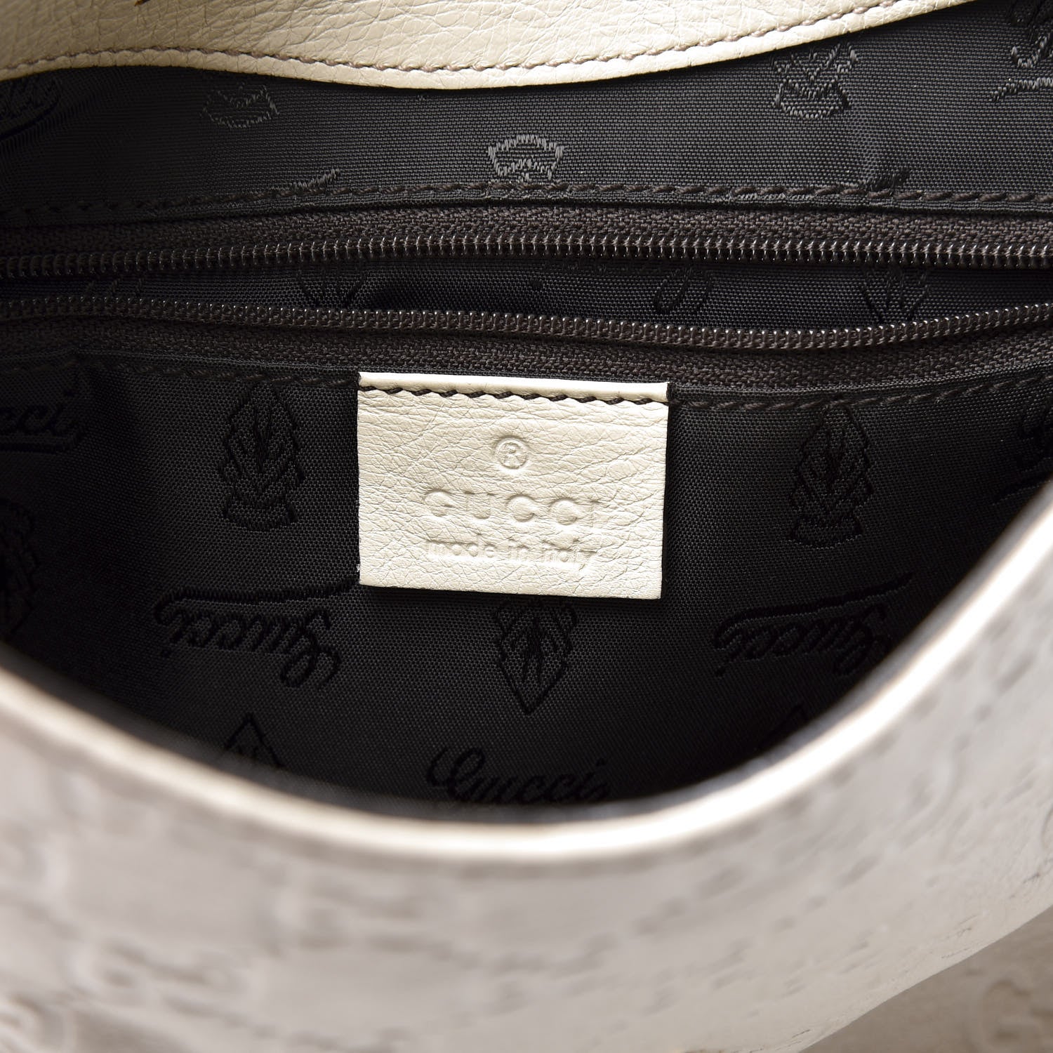 Gucci Guccissima Medium New Ladies Web Hobo White 5 of 10