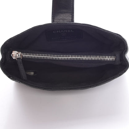 Chanel Lambskin Quilted Mini Phone Holder Clutch Black 5 of 7