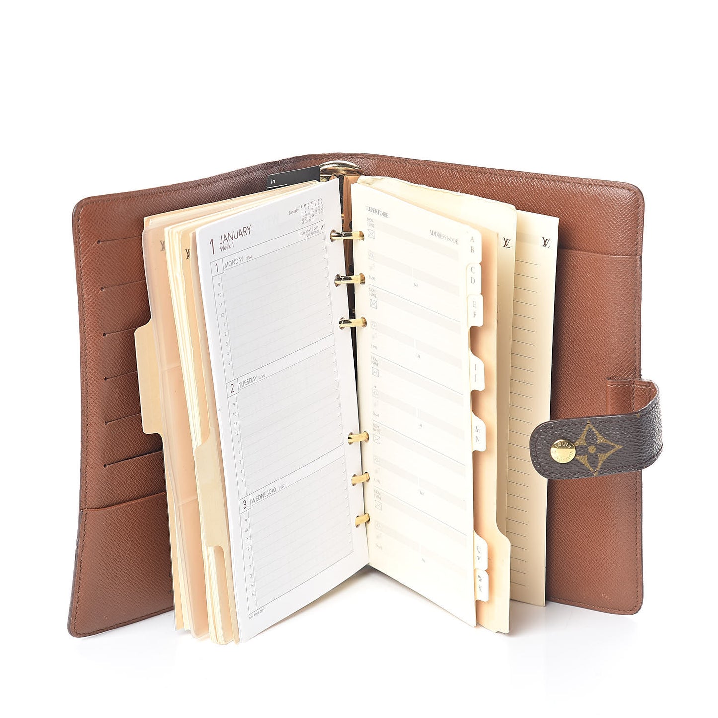 Monogram Medium Ring Agenda Cover