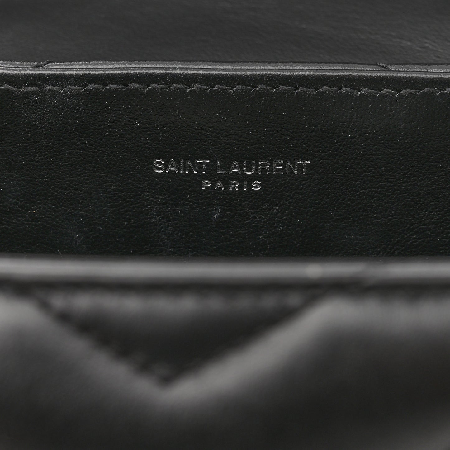 Calfskin Y Quilted Monogram Small Loulou Chain Satchel Black