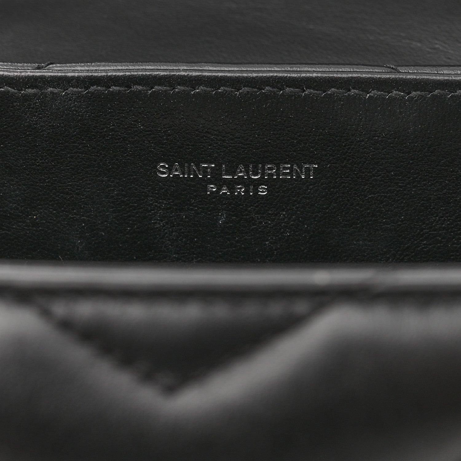 Saint Laurent Calfskin Y Quilted Monogram Small Loulou Chain Satchel Black 6 of 10