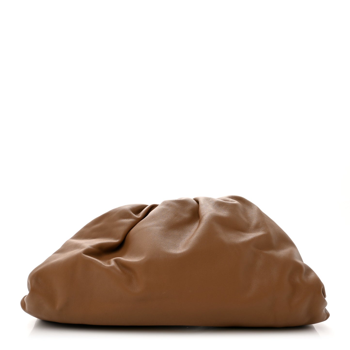 Smooth Butter Calf The Pouch Oversized Clutch Cammello