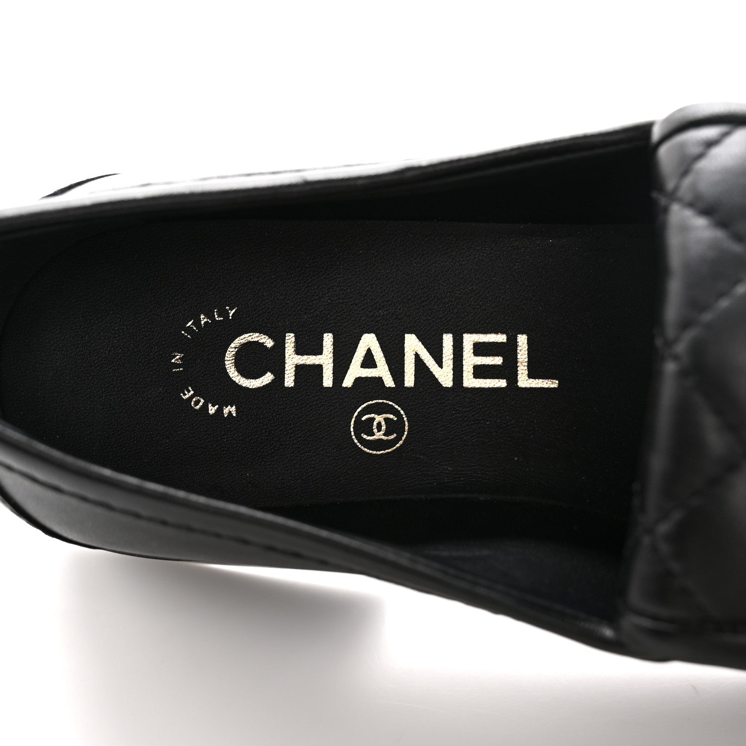 Chanel Lambskin Quilted CC Turnlock Loafers 36.5 Black 7 of 15