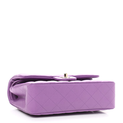 Chanel Caviar Quilted Small Double Flap Purple 4 of 11