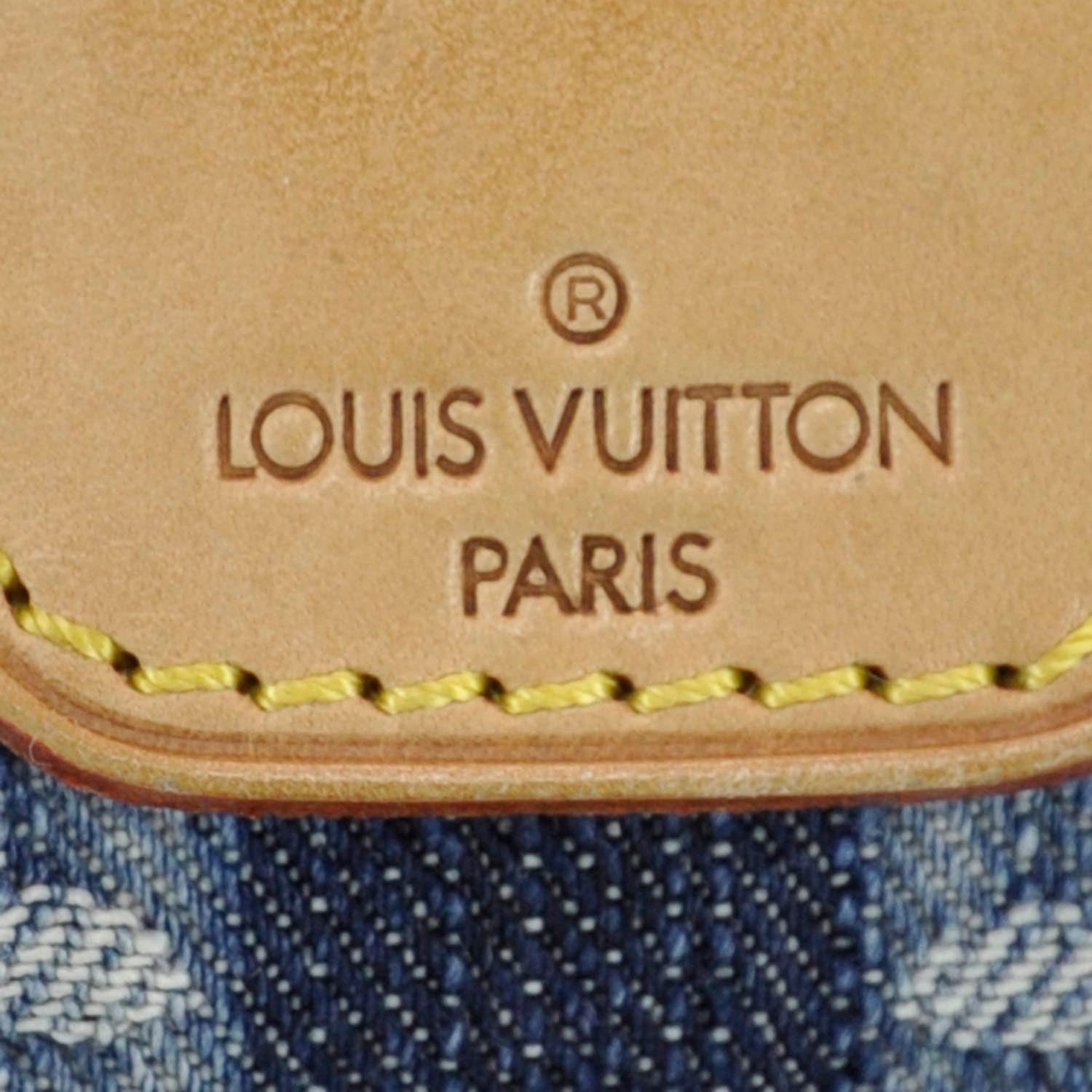 Louis Vuitton Denim Raye Porte Epaule MM 7 of 13
