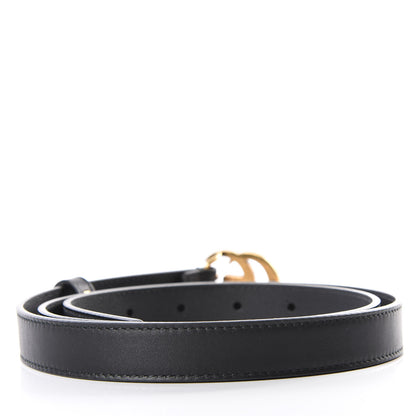 Gucci Calfskin Double G 20mm Belt 90 36 Black 3 of 7