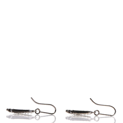 Christian Dior Crystal Logo Earrings Silver 3 of 3