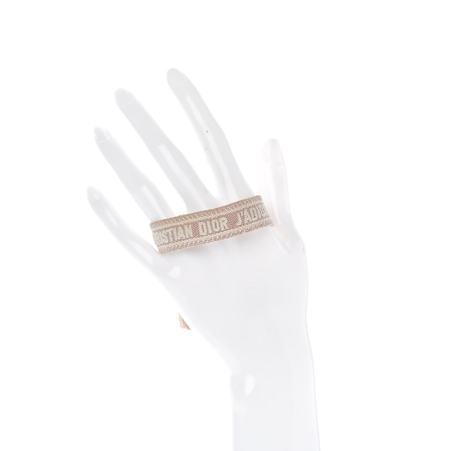 Woven Cotton J'Adior Friendship Bracelet Nude