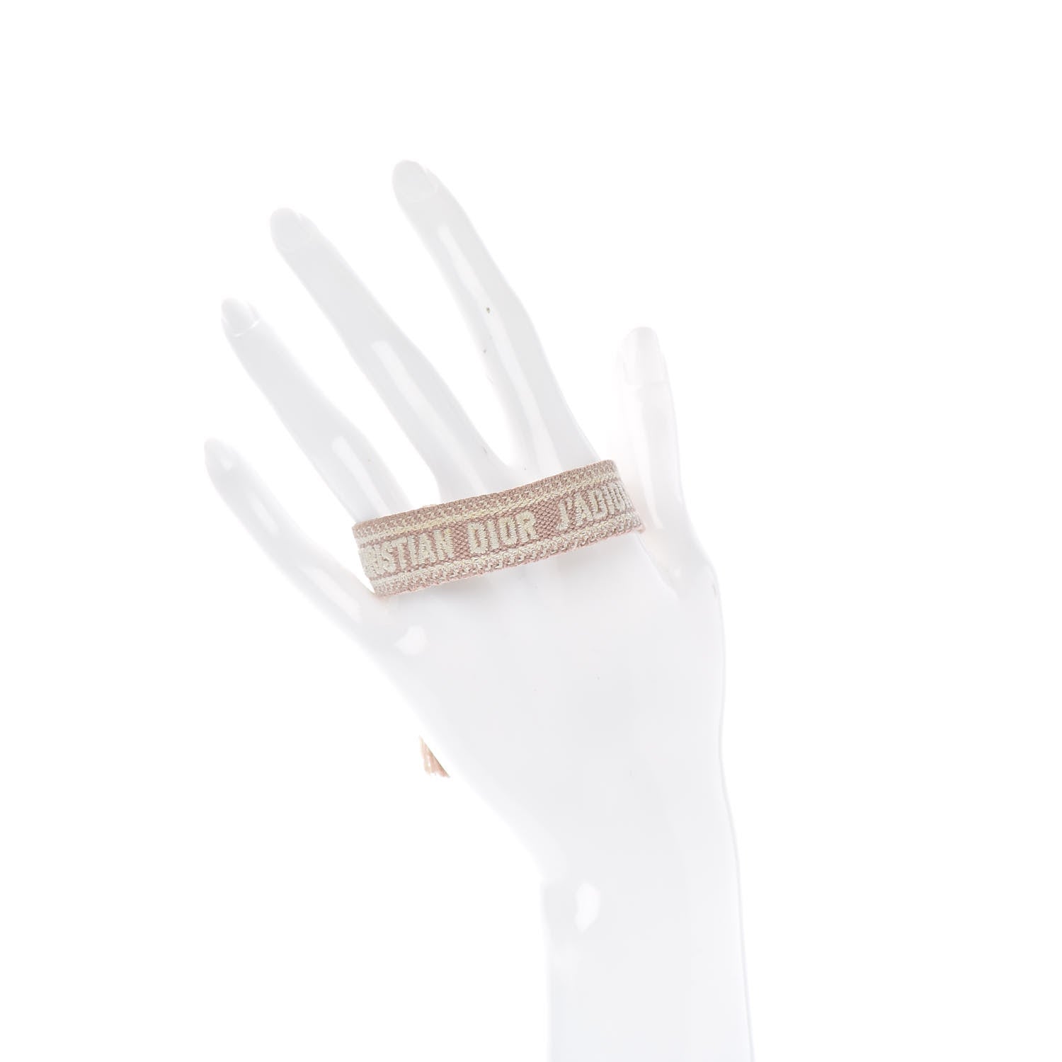 Christian Dior Woven Cotton J'Adior Friendship Bracelet Nude 2 of 3