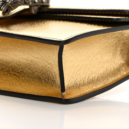 Gucci Metallic Calfskin Super Mini Dionysus Shoulder Bag Gold 9 of 10