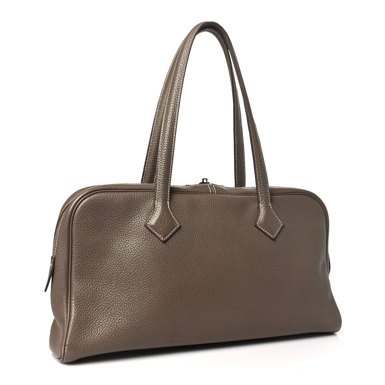 Hermes Taurillon Clemence Victoria Elan 38 Etoupe 3 of 12