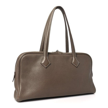 Hermes Taurillon Clemence Victoria Elan 38 Etoupe 3 of 12
