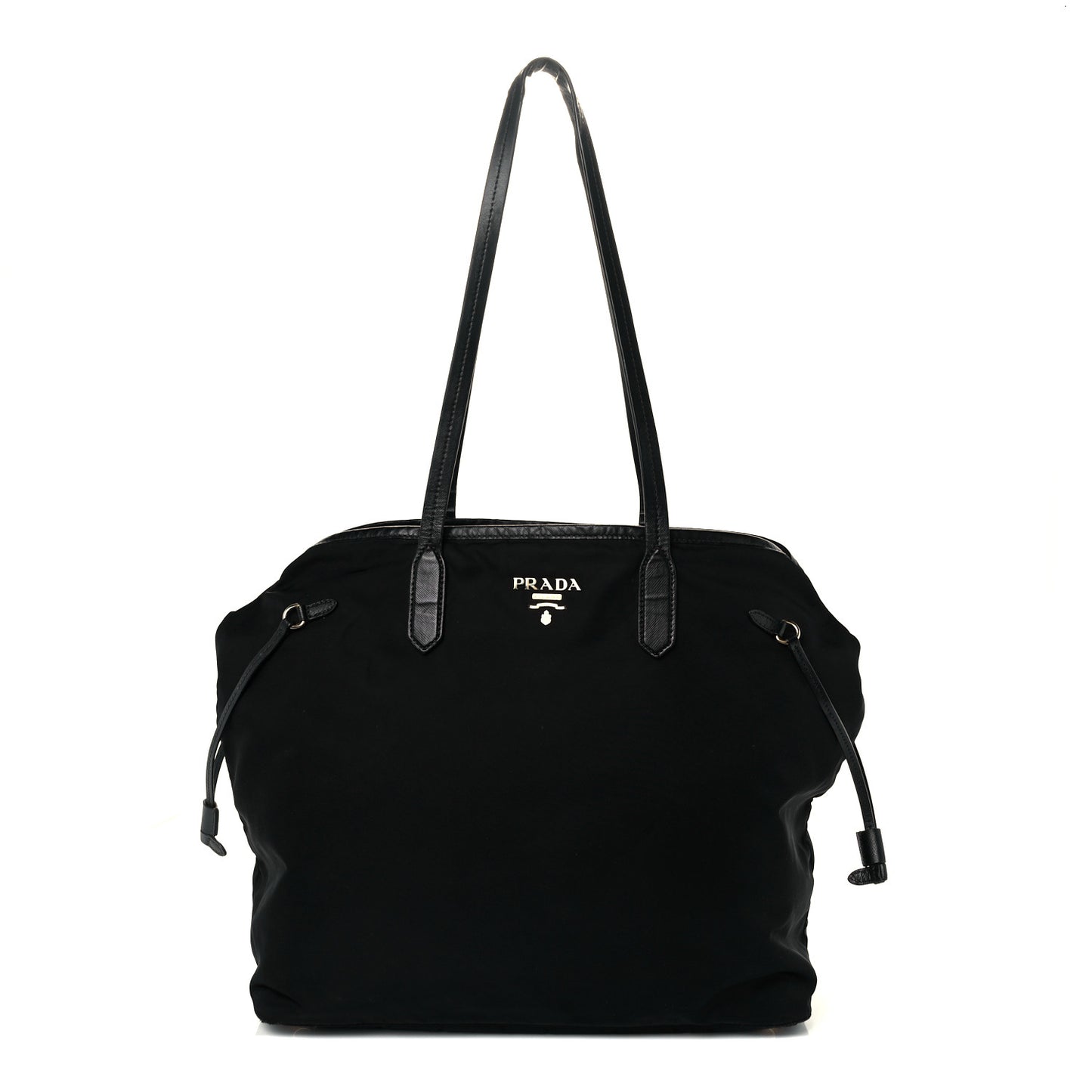 Tessuto Nylon Saffiano Tote Black