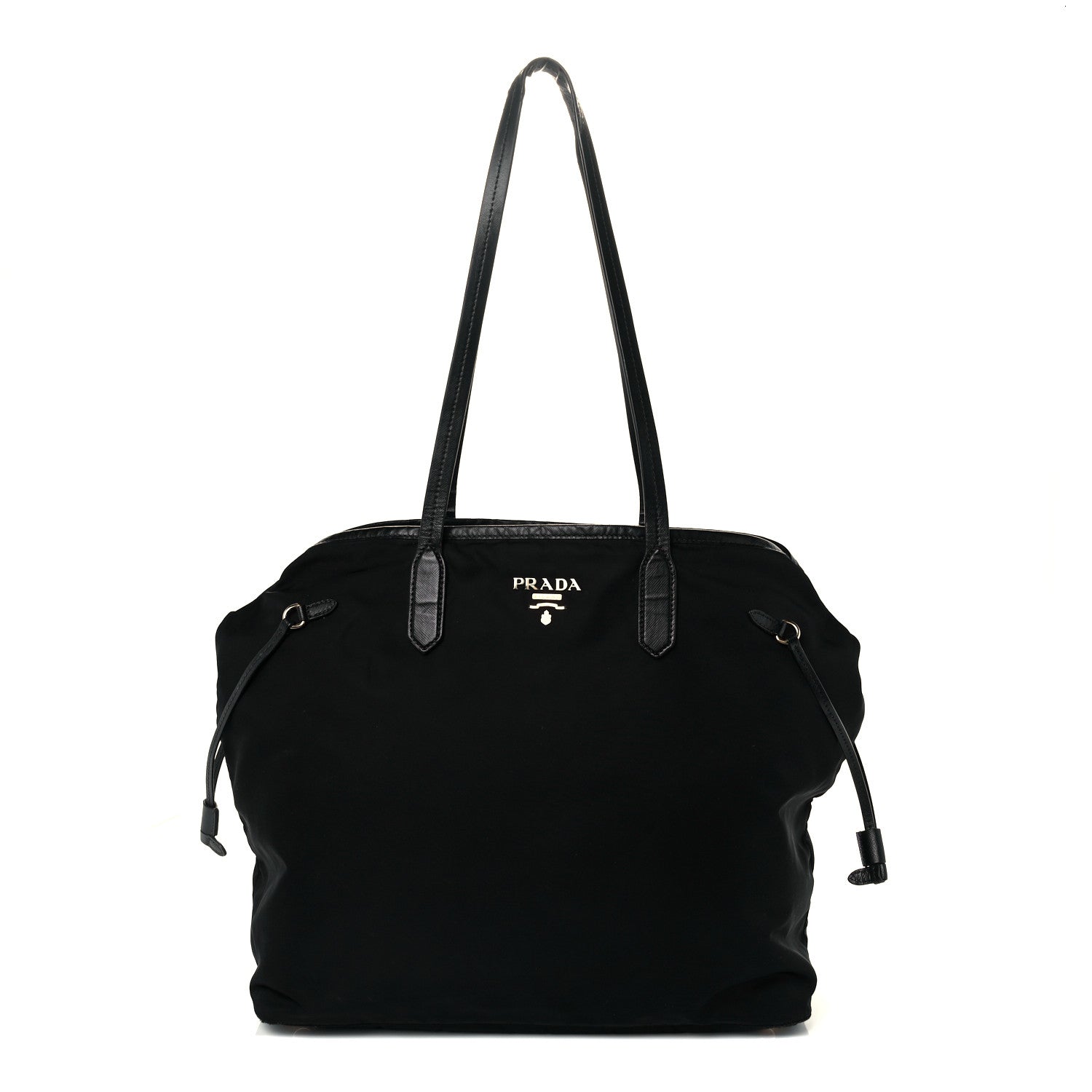 Prada Tessuto Nylon Saffiano Tote Black 1 of 13