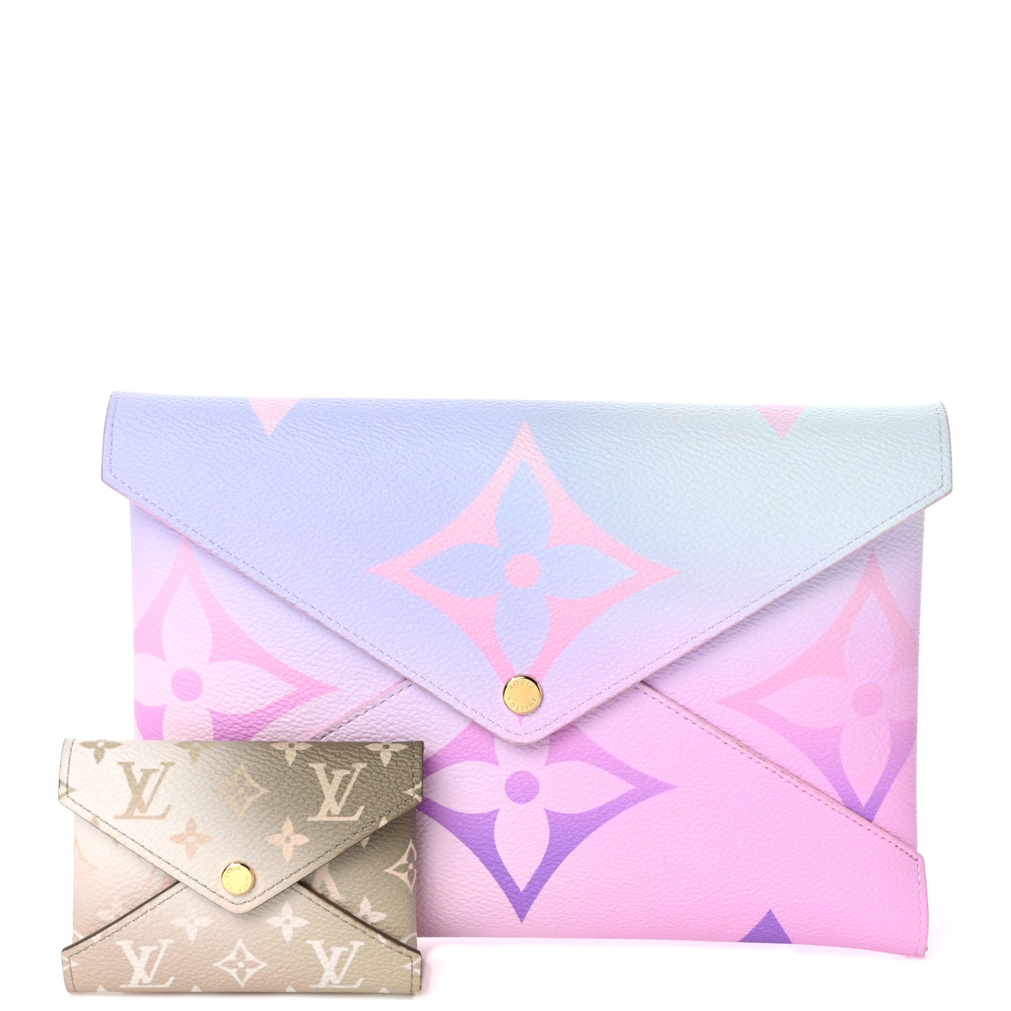 Monogram Giant Spring In The City Kirigami Pochette Set Sunrise Pastel Sunset Kaki