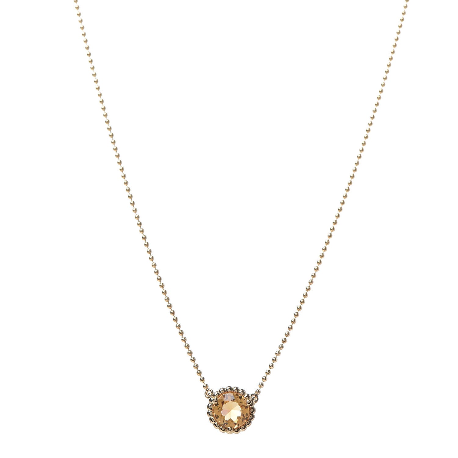 Tiffany 18K Yellow Gold Citrine Pendant Necklace 1 of 5