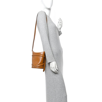 Alexander McQueen Calfskin Mini Curve Bucket Bag Tan 2 of 10