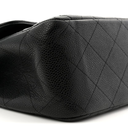 Chanel Caviar Quilted Jumbo Double Flap Black 17 of 23