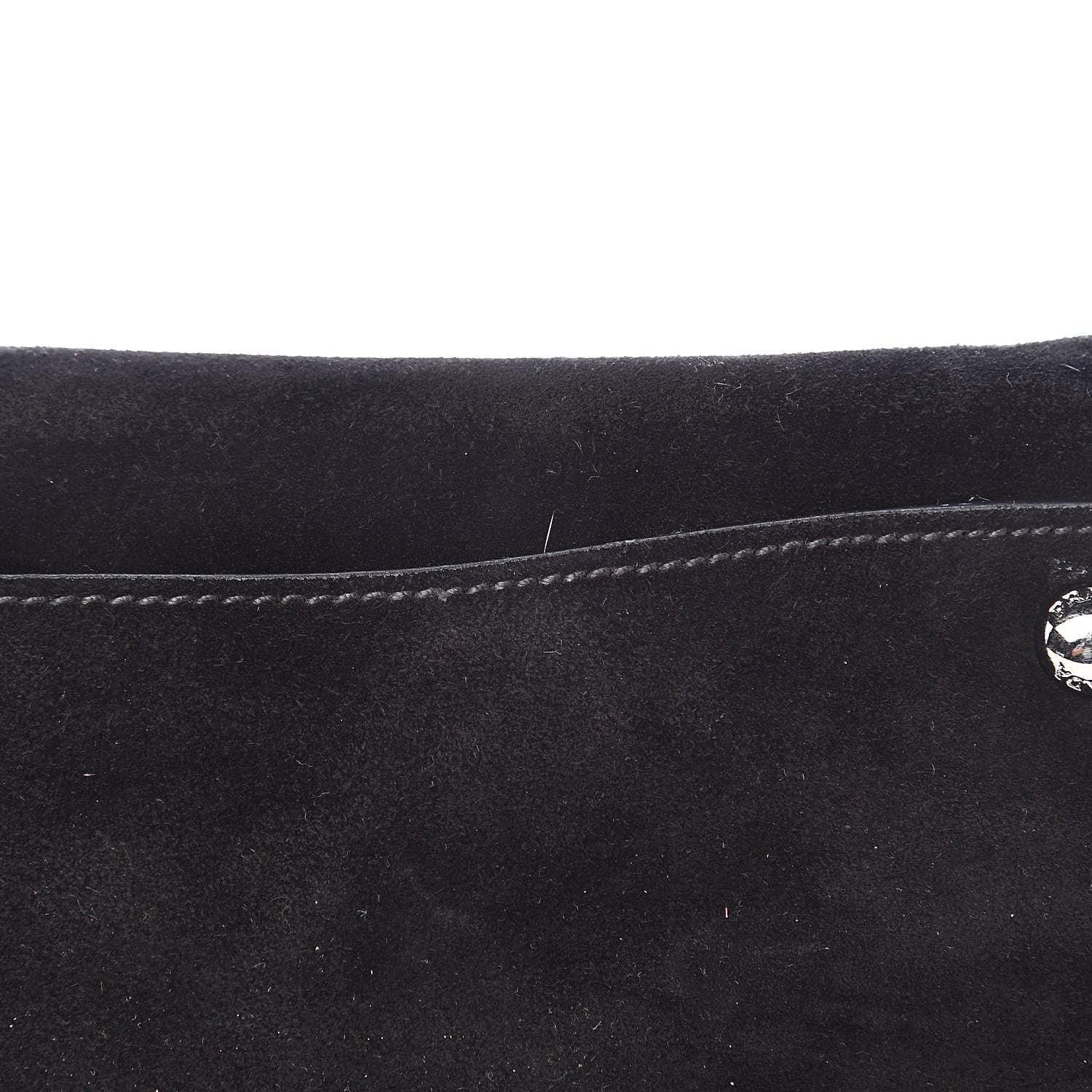 Prada Suede Scamosciato Twin Pocket Tote Black 11 of 12