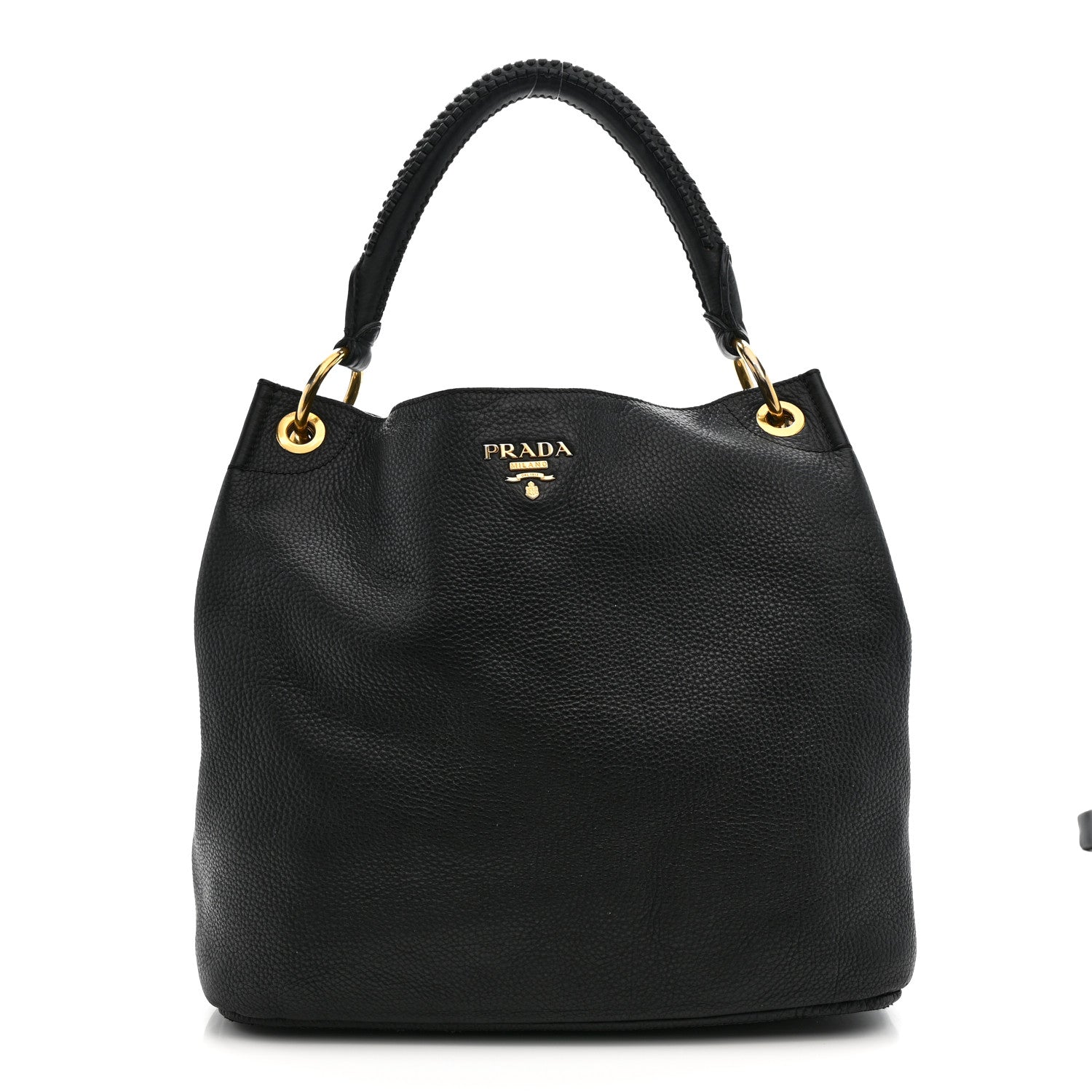 Prada Vitello Daino Hobo Black 1 of 14