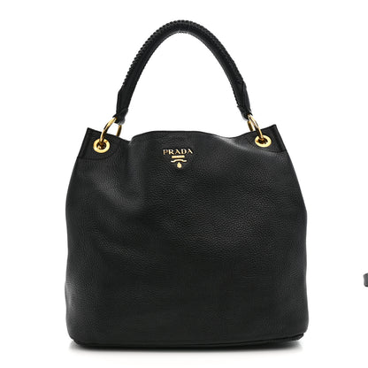 Prada Vitello Daino Hobo Black 1 of 14