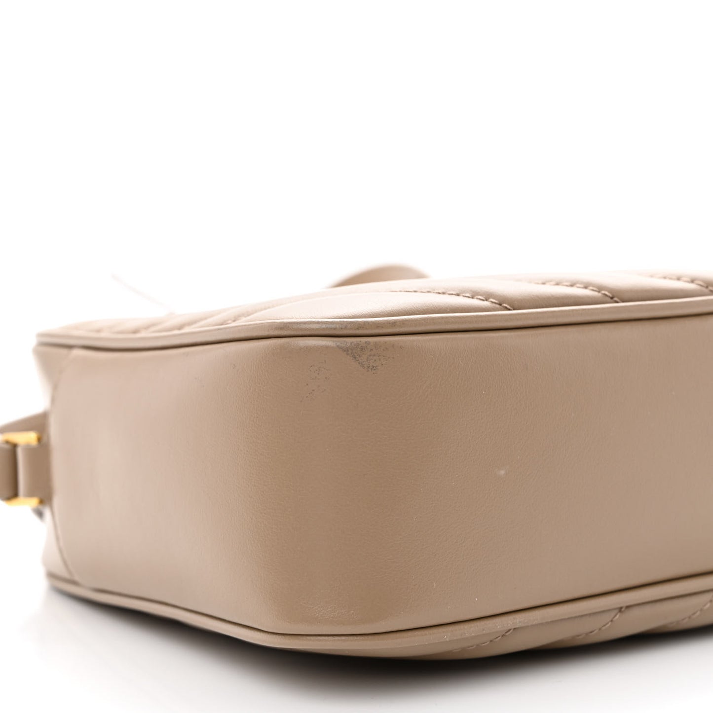 Calfskin Matelasse Monogram Lou Camera Bag Dark Beige