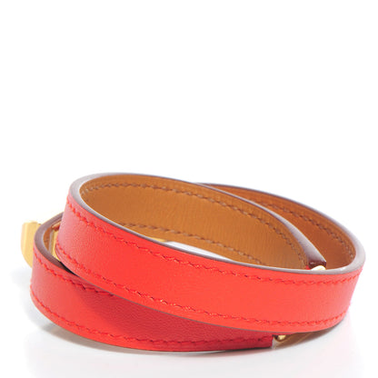 Hermes Swift Rivale Double Tour Bracelet Small Capucine 3 of 9