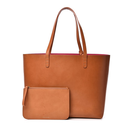 Mansur Gavriel Calfskin Large Shopping Tote Cammello Rosa 1 of 11