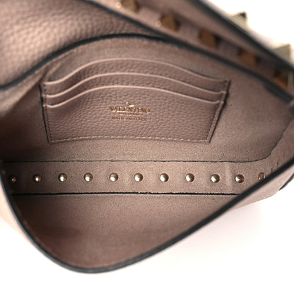 Valentino Garavani Grainy Calfskin Rockstud Crossbody Pouch Poudre 5 of 10