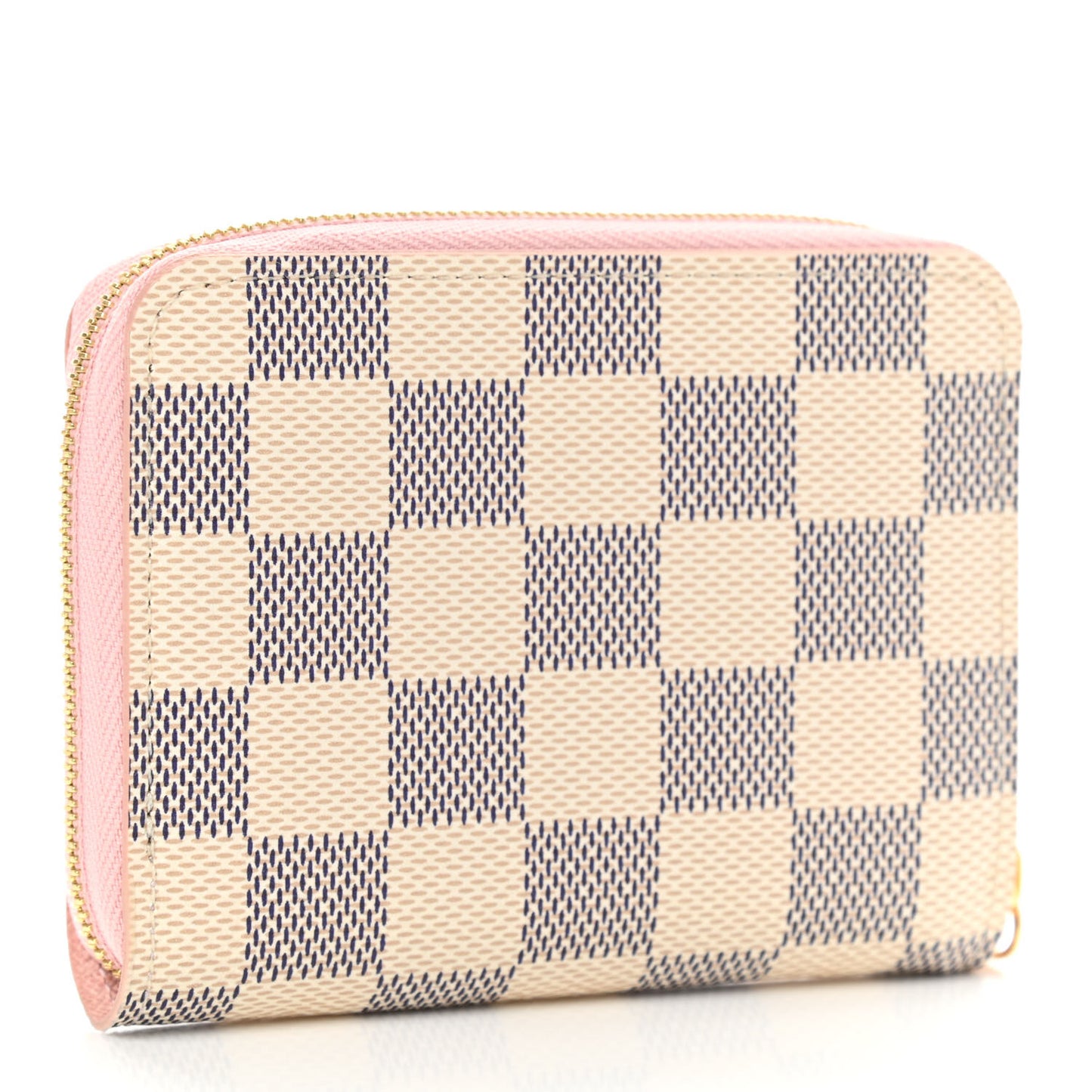 Damier Azur Zippy Coin Purse Rose Ballerine