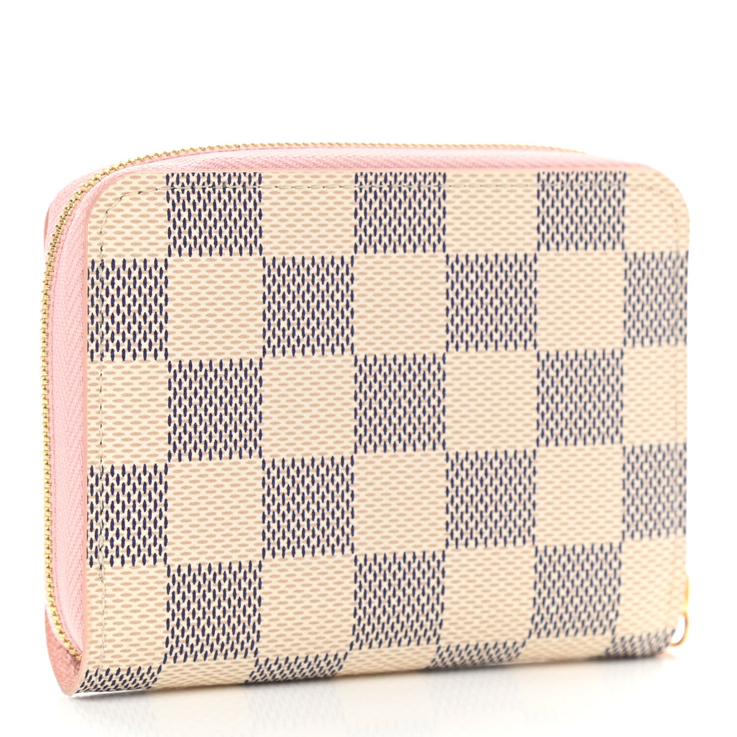 Louis Vuitton Damier Azur Zippy Coin Purse Rose Ballerine 3 of 7