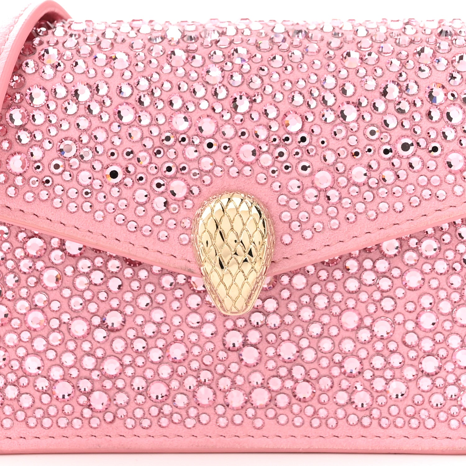 Bulgari Crystal Serpenti Forever Crossbody Pink 7 of 9