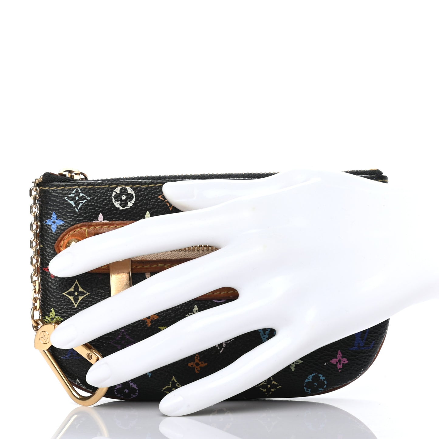 Monogram Multicolor Pochette Plate MM Black