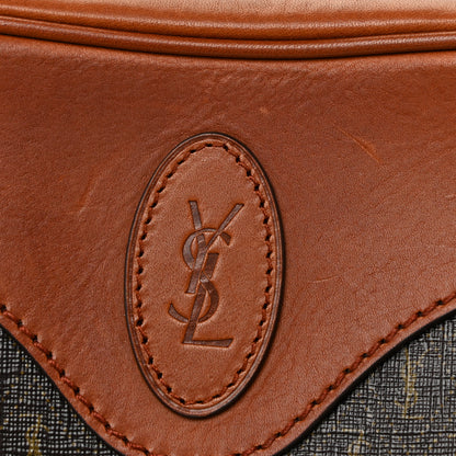 Saint Laurent Canvas Smooth Calfskin Le Monogramme Coeur Crossbody Chestnut 11 of 13
