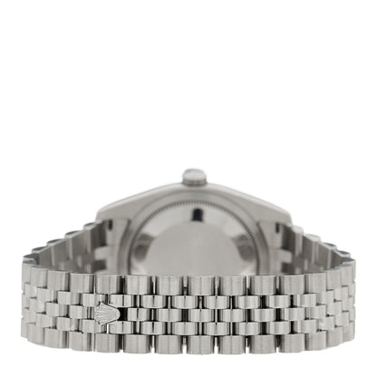 Rolex Stainless Steel 18K White Gold 36mm Oyster Perpetual Datejust Watch Pink Flowers 116234 3 of 4