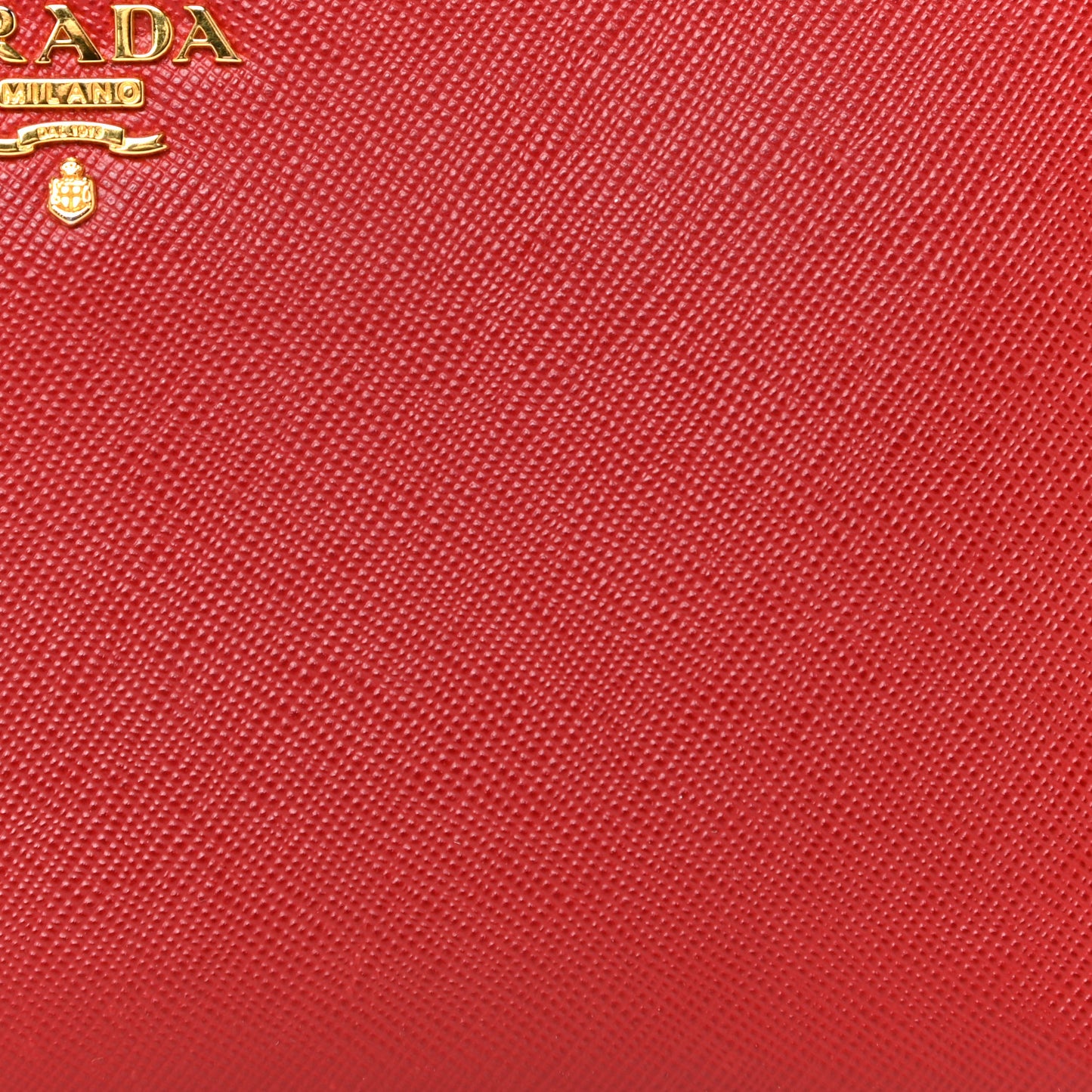Saffiano Metal Zip Around Wallet Fuoco