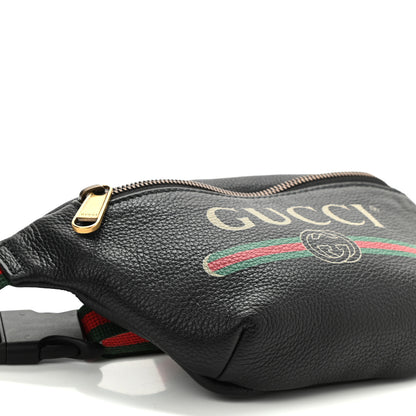 Gucci Grained Calfskin Small Logo Belt Bag Black 11 of 12