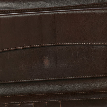 Chanel Lambskin Quilted Large Flap Wallet Dark Brown 16 of 30