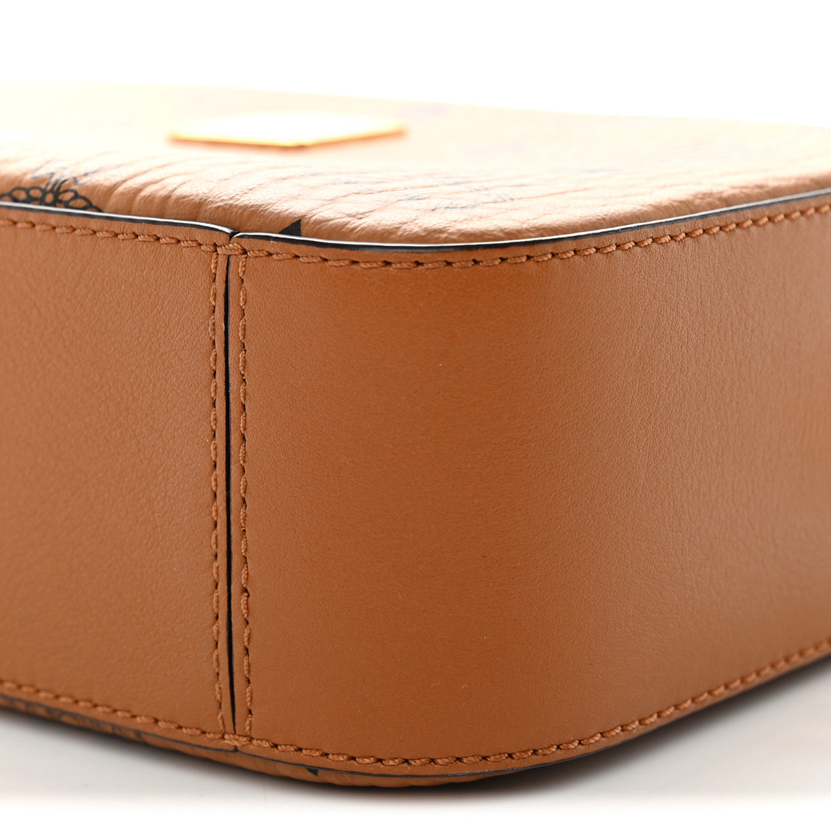MCM Visetos Camera Crossbody Bag Cognac 10 of 10