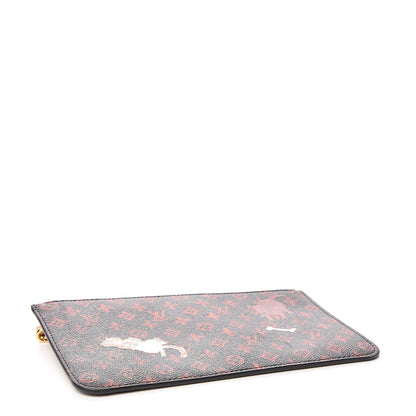 Louis Vuitton Catogram Neverfull MM GM Pochette Marron 3 of 6