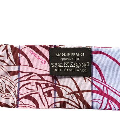 Hermes Silk Jungle Love Rainbow Twilly Fuchsia Bleu Ciel 3 of 3