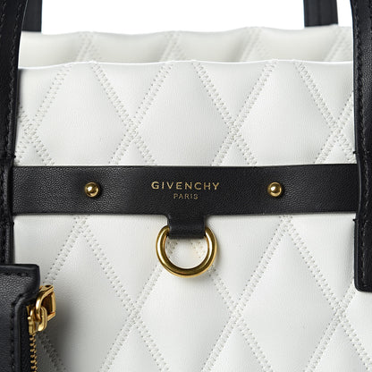 Givenchy Rubber Effect Canvas Quilted Duo Shopper Tote White 11 of 11