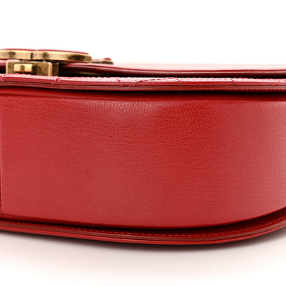 Chanel Shiny Calfskin Goatskin Quilted Medium Coco Curve Messenger Flap Red 10 of 11